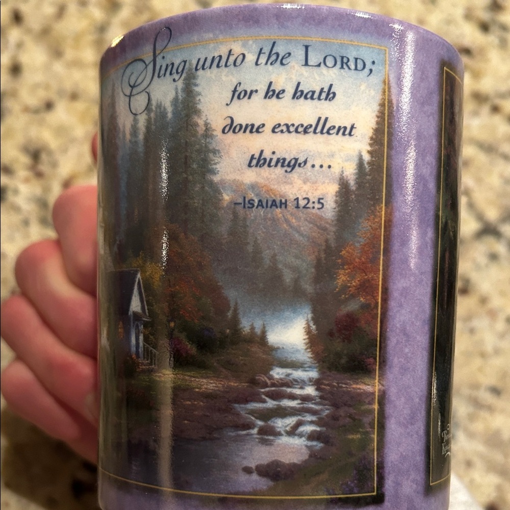 Thomas Kinkade Mug with Scenic Design - Picture 2 of 10